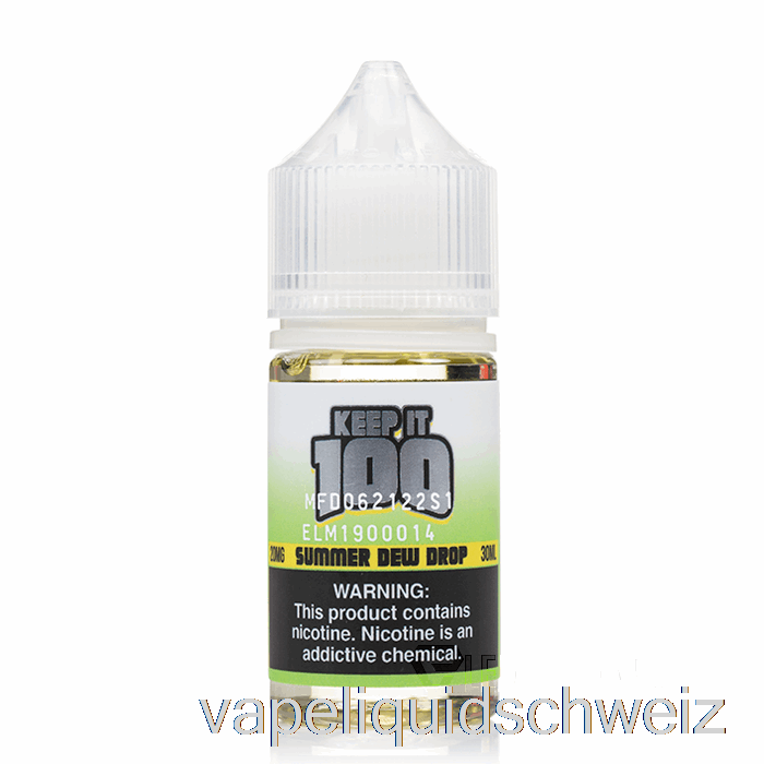 Sommertautropfen - Keep It 100 Salze - 30 Ml 20 Mg Vape Ohne Nikotin